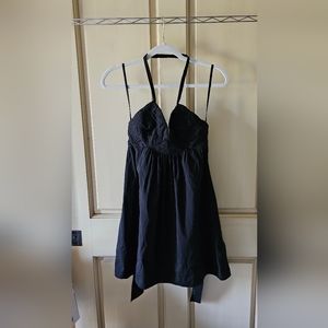 Black BcbgMaxazria Halter Dress